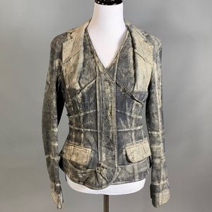 Christian Dior by Galliano Painted Denim Jacket